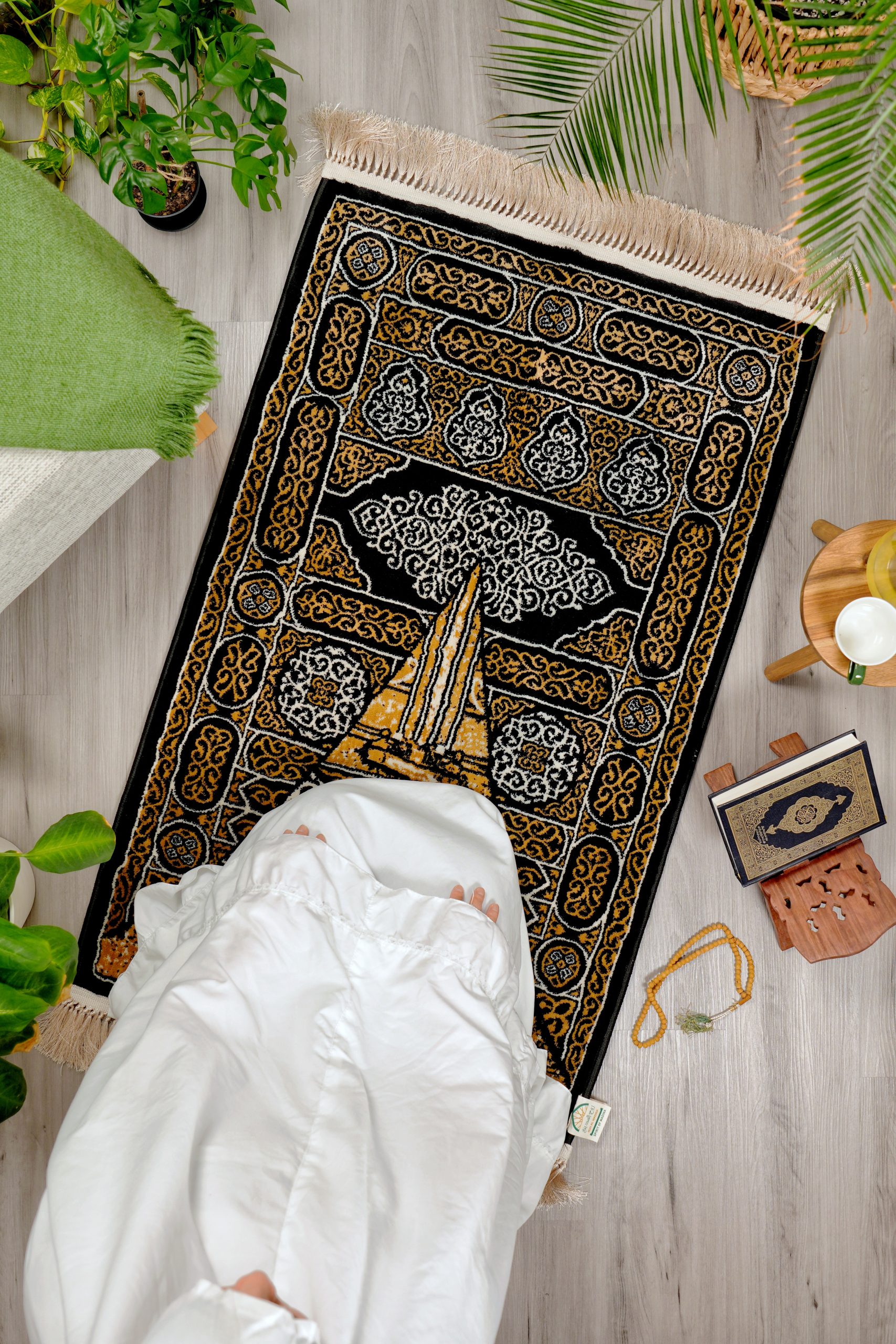 Kaba Premium Prayer Rug, 13mm, Silky Soft - Image 2